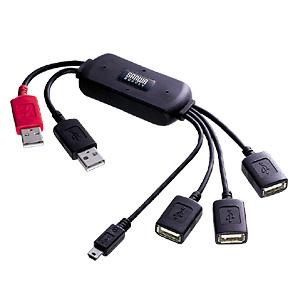 【品牌直供】包邮 日本SANWA USB-HUB227BK 大章鱼USB集线器(黑)