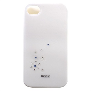 【当当自营】 ROCK洛克 iPhone4s/4 手机保护壳/保护套 夏花系列 (粉白色)