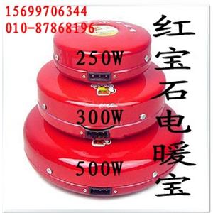 上海红宝石磁疗保健暖手宝250W 安全耐用冬天必备电热宝 电暖宝