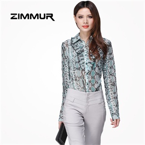 ZIMMUR 2012春装 夏装 百搭 雪纺衫 衬衣 衬衫 Z12XCC015BC 显瘦