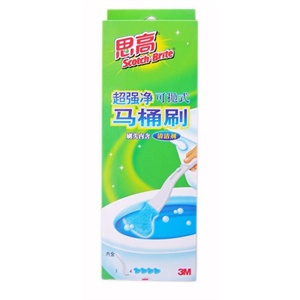 【3M网络授权】7814思高超强净可抛式马桶刷