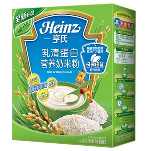 亨氏乳清蛋白奶米粉(6-24个月)250G/盒