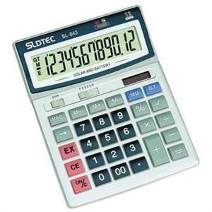 世龙达计算机SL-843大显示屏 双重电源 计算器计算机
