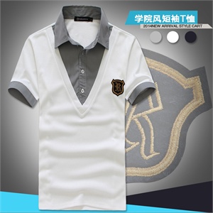 民族风撞色连帽夹克 燕尾服开衩设计 男 连帽外套 303-H01