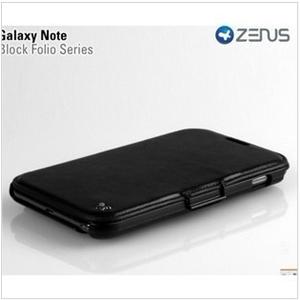 Zenus三星 i9228 N7000 i9220 原装皮套 商务后盖皮套（黑色）