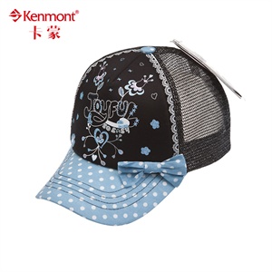 KENMONT凯蒙特 帽子 儿童 棒球帽 夏季儿童帽 卡通蝴蝶结KM-0447