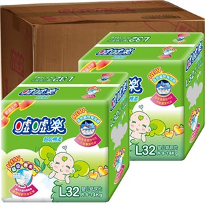 嘘嘘乐 超薄尿片L 32片 12包/箱