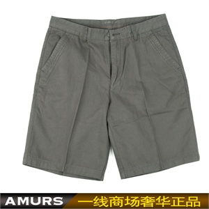 【品牌直供】舒适休闲 清爽夏装 爱缪斯品牌 男中裤子 五分裤 有宝蓝/灰绿两色