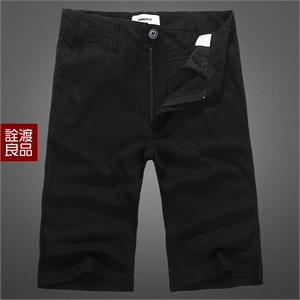 诠渡良品 2012新款夏装清凉舒适亚麻修身提臀中裤 82191