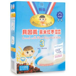 贝因美 黑米红枣营养米粉 225克