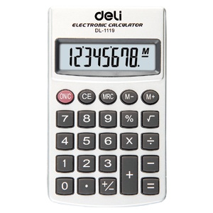 得力文具 办公用品 型号：1119 计算器【规格】117×70×11mm