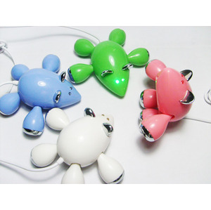 雨辰 老鼠造型 2.0USB HUB（数据线）集线器，颜色随机发送