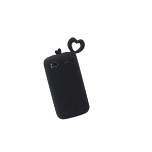 htcg14 g18手机壳HTCg14手机套Z710e保护套硅胶套 蜜之恋（黑色）