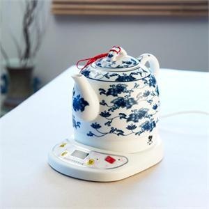 《吉祥禅枝》莫耶青花瓷烧水壶