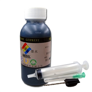 inkool丹瑞 碳零普通级填充墨水 HP818墨盒黑色100ML+工具+操作图