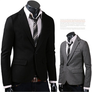 2011新款 用料厚实 男士一粒扣呢料休闲西服 1709-B15