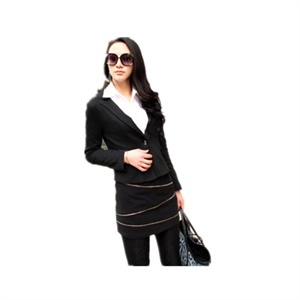 Paydaily女装 2011年秋冬装新品时尚纯色翻领个性休闲西服A110119