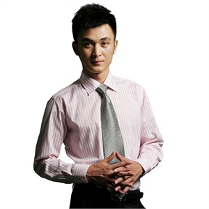 V3 MAN 红白条纹 免熨正装衬衫