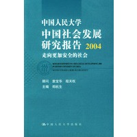 中国人民大学中国社会发展研究报告2004：走向更加安全的社会