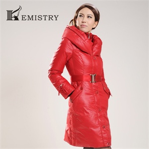 2010秋冬新品KEMISTRY羽绒服 女款正品长款B-542皇冠信誉