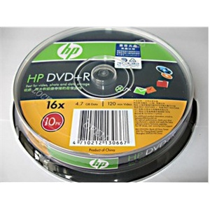 HP惠普 DVD+R刻录盘 16X(10片装)