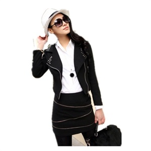 Paydaily女装 2011年秋冬装新品时尚翻领短款帅气西服08160806