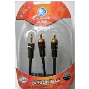 秋叶原 发烧线Q565a 音频连接线 3.5音频转莲花 1.8米