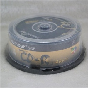 安泊 Number 黑胶 小鸟 双面黑 CD-R 25片装 刻录光盘