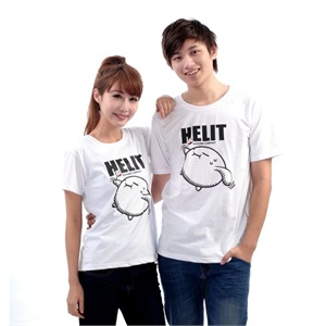臻衣阁 春夏装新款HELIT英文字母情侣短袖T恤 BL-816