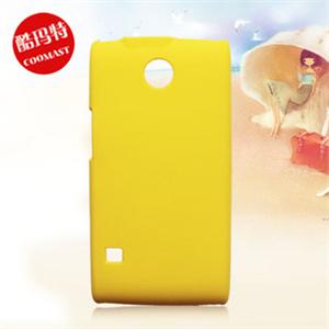 华为U8500手机套保护套外壳U8500保护壳外壳 磨砂炫彩壳(黄色)