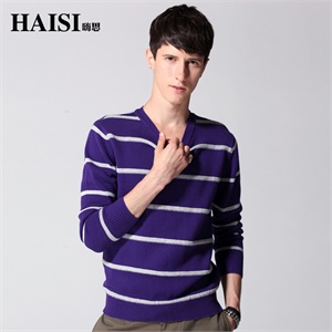 【品牌直供】HAISI 嗨思 2012春装新款圆领时尚毛衣男士 毛衫