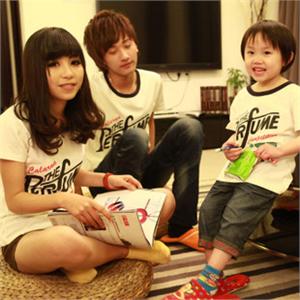 Onlykiss 夏季 短袖圆领亲子装 OK1X-705