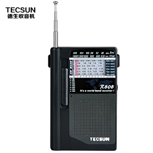 德生 R-808 超小型全波段立体声收音机 （赠电池2节）