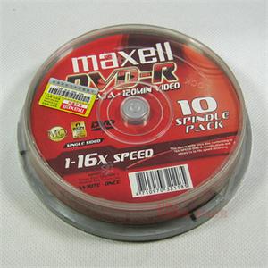 MAXELL 麦克赛尔 DVD-R 16X 刻录光盘 10片装
