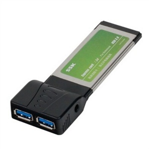 SSK/飚王 笔记本usb 3.0卡 EXPRESS转USB3.0 扩展卡 34MM 不露头