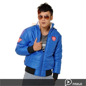 【品牌直供】pargo佩戈韩版冬装 天使翼 徽章 百搭时尚 情侣 棉衣 棉服 P3053