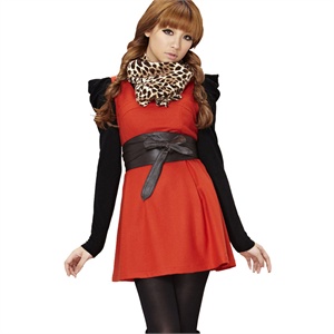TT.COLOR 201新品女装 保暖背心式羊毛连衣裙 S97