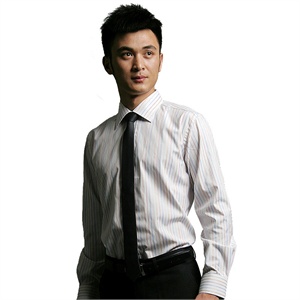 V3 MAN 彩条竖纹 免熨正装衬衫