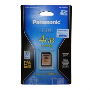 Panasonic/松下 SD 4G SDHC Class4 SD存储卡4GB SDHC卡