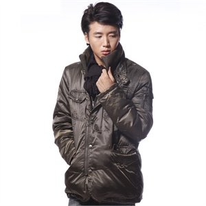 Eingezogen 2011冬季新款羽绒服 男士纯色亮面羽绒衣 加厚NL16930