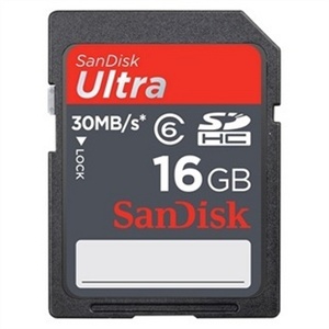 sandisk 闪迪 SD 16G SDHC SD卡 30M/S class6 相机内存卡