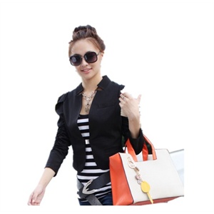 Paydaily女装 2011年秋冬装新品时尚纯色立领个性短款西服YSLD697