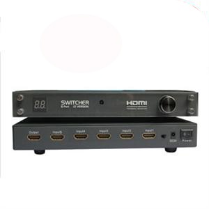 科唯奇 HDMI切换器 5切1 五进一出 5*1 支持3D 1080P 旋钮/遥控