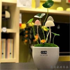 恋恋家居 浪漫礼物阿凡达光控感应陶瓷蘑菇灯 小夜灯