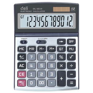 得力文具 办公用品 1618 计算器 12位计算器