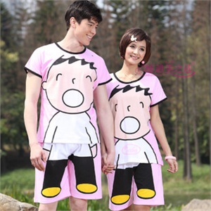 穗迪美之选 2011夏装 卡通纯棉短袖情侣家居服套装 1970-1870