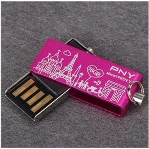 PNY 双子盘 16G U盘 优盘16GB 金属抗摔360度旋转 带防伪