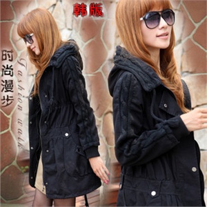 【女装新品】2012装新款韩版修身风衣女式加大码外套女装