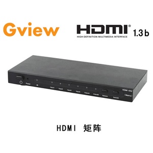 景为 HDMI矩阵器/HDMI切换器/HDMI分配器 4进2出 四进二出1.3b