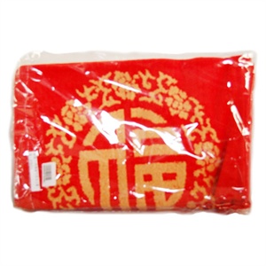 喜盈门纯棉福气毛巾2条装1-878 红